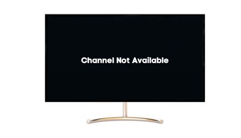 tv says channel not present